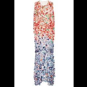 Prabal Gurung Sequined Silk-Georgette Midi Dress